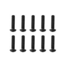 TEAM CORALLY - STEEL SCREWS M4 X 16MM - HEX BUTTON HEAD - 10 - C-3011
