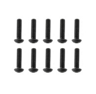 TEAM CORALLY - STEEL SCREWS M4 X 16MM - HEX BUTTON HEAD - 10 - C-3011