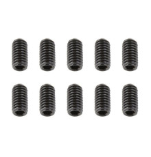 TEAM CORALLY - STEEL SET SCREWS M4 X 8MM - HEX - 10 PCS - C-30162 - C