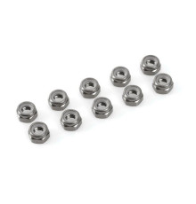 Nylstop alu M4 - Gris - 10pcs - CORALLY - C-31033