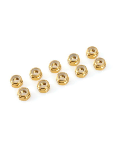 Nylstop alu M5 - Or - 10pcs - CORALLY - C-31040