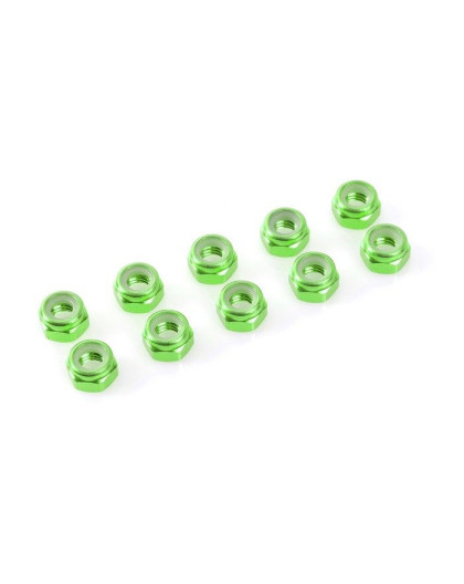 Nylstop alu M5 - Vert - 10pcs - CORALLY - C-31041