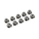 Nylstop épaulé alu M4 - Gris - 10pcs - CORALLY - C-31133