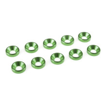 TEAM CORALLY - ALUMINIUM WASHE R - FOR M4 FLAT HEAD SCREWS - - C-3121