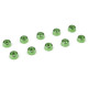 Rondelle alu CHC M2.5 - Vert - 10 pcs - CORALLY - C-31261
