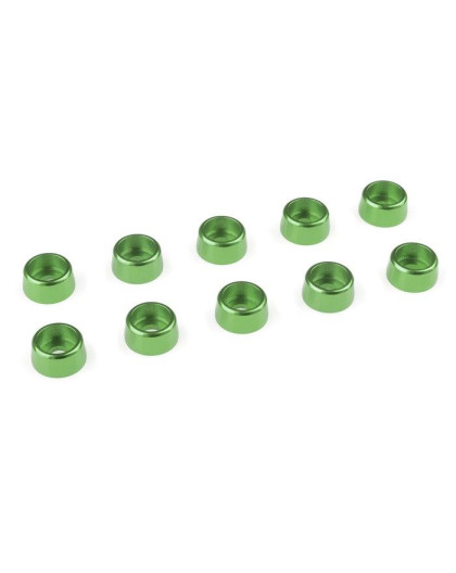 Rondelle alu CHC M3 - Vert - 10 pcs - CORALLY - C-31271