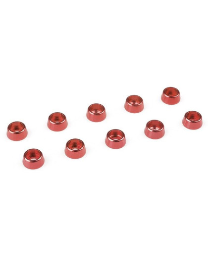 Rondelle alu CHC M2 - Rouge - 10 pcs - CORALLY - C-31265