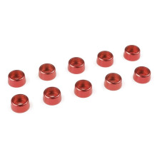 Rondelle alu CHC M3 - Rouge - 10 pcs - CORALLY - C-31275