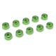 Rondelle alu CHC M4 - Vert - 10 pcs - CORALLY - C-31281