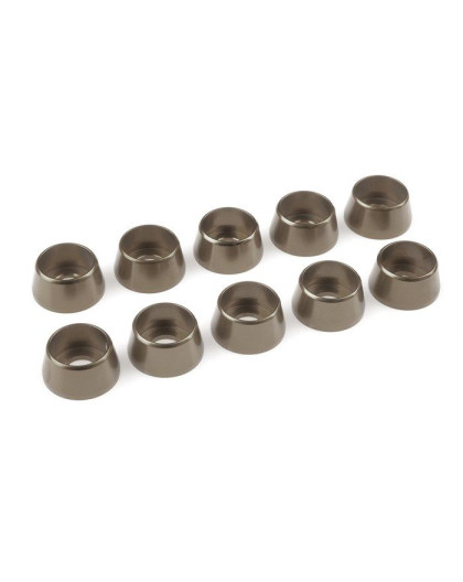 Rondelle alu CHC M5 - Gris - 10 pcs - CORALLY - C-31293