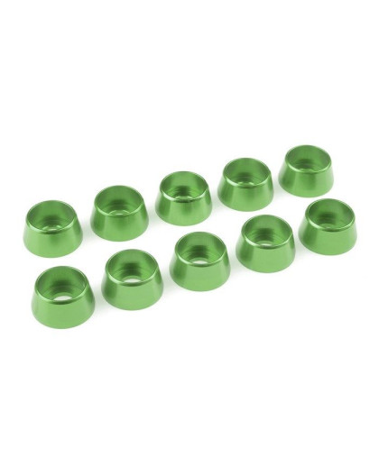 Rondelle alu CHC M5 - Vert - 10 pcs - CORALLY - C-31291