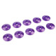 Rondelle alu BHC M3 15mm -Violet -10 pcs - CORALLY - C-31312