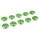 Rondelle alu BHC M3 15mm - Vert - 10 pcs - CORALLY - C-31311