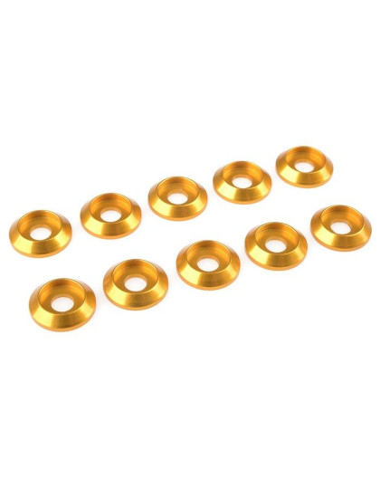 Rondelle alu BHC M4 - Or - 10 pcs - CORALLY - C-31320