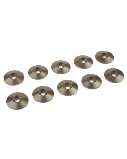Rondelle alu BHC M3 15mm - Gris - 10 pcs - CORALLY - C-31313