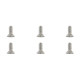 TEAM CORALLY - TITANIUM SCREWS M3 X 8MM - HEX FLAT HEAD - 6 - C-34012
