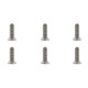 TEAM CORALLY - TITANIUM SCREWS M3 X 10MM - HEX FLAT HEAD - 6 - C-3401