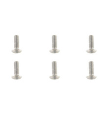 TEAM CORALLY - TITANIUM SCREWS M3 X 8MM - HEX BUTTON HEAD - - C-34021