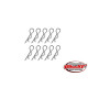 TEAM CORALLY - BODY CLIPS - 45 BENT - SMALL - BLACK - 10 PC - C-35102