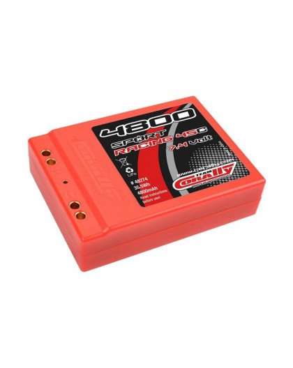 Lipo SportRacing 45C 4800mah 2S Square - CORALLY - C-48274