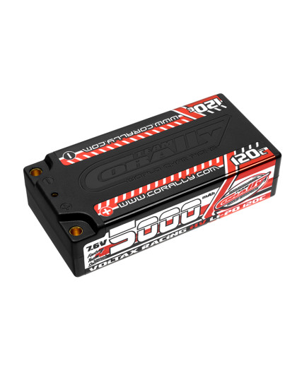 TEAM CORALLY - VOLTAX 120C LIP O HV BATTERY - 5000 MAH - 7.6V - C-496