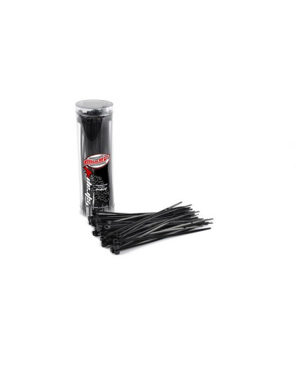TEAM CORALLY - STRAP-IT - CABL E TIE RAPS - BLACK - 2.5X100MM - C-505