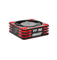 Ventilateur Alu 30mm Noir/Rouge - Prise BEC - CORALLY - C-53110-1