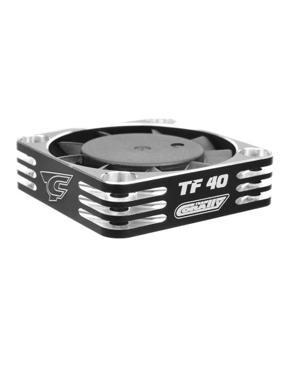 Aluminium Cooling Fan 40mm BEC connector - Black/Silver - C-53112-2