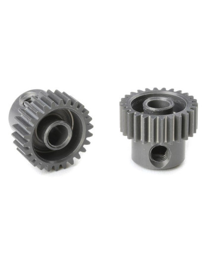 TEAM CORALLY - 64 DP PINION - SHORT - HARD ANODISED AL7075 - - C-7032