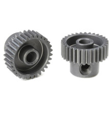 TEAM CORALLY - 64 DP PINION - SHORT - HARD ANODISED AL7075 - - C-7033