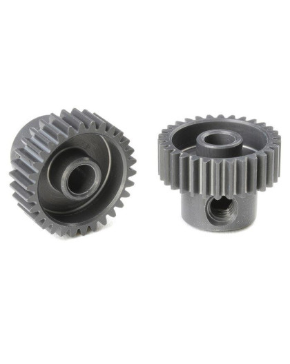 TEAM CORALLY - 64 DP PINION - SHORT - HARD ANODISED AL7075 - - C-7033