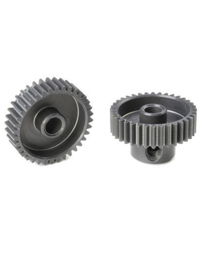 TEAM CORALLY - 64 DP PINION - SHORT - HARD ANODISED AL7075 - - C-7033
