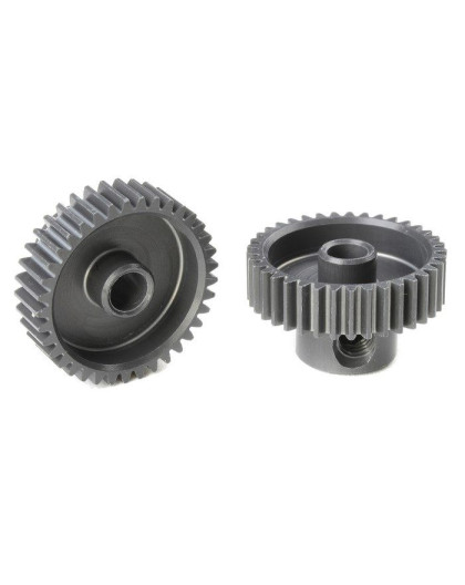 TEAM CORALLY - 64 DP PINION - SHORT - HARD ANODISED AL7075 - - C-7033