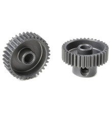 TEAM CORALLY - 64 DP PINION - SHORT - HARD ANODISED AL7075 - - C-7033