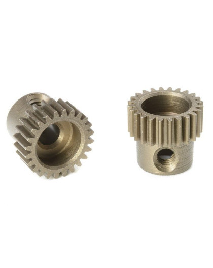 TEAM CORALLY - 64 DP PINION - SHORT - HARDENED STEEL - 24 TE - C-7132