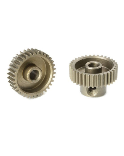 TEAM CORALLY - 64 DP PINION - SHORT - HARDENED STEEL - 34 TE - C-7133