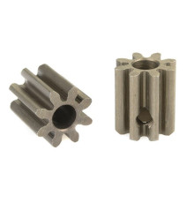 TEAM CORALLY - 32 DP PINION - SHORT - HARDENED STEEL - 8 TEE - C-7150