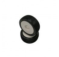 Pair Of Tyres Bangkok V2 White Mounted - HOT RACE - 001-0163