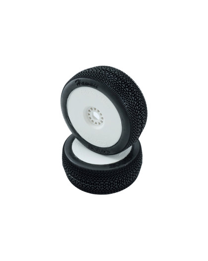 Pneus TT 1/8 Hawaii Soft collés sur jantes (2) - 001-0923