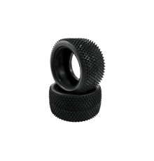 Pair Of 1/10 Tyres Minipin Hard Rear - HOT RACE - 003-0271