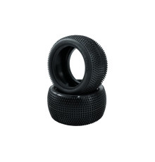 Pair Of 1/10 Tyres Minipin Medium Rear - HOT RACE - 003-0261