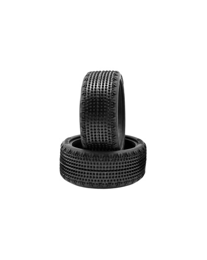 Pair Of 110 Tyres Carpet 4Wd Soft Front LP - HOT RACE - 003-0471