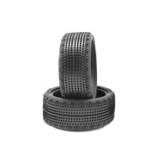 Pair Of 110 Tyres Carpet 4Wd Hard Front LP - HOT RACE - 003-0491