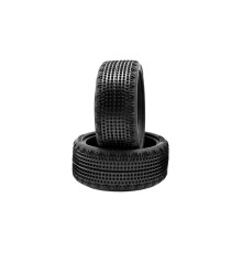 Pneus TT 1/10 Carpet Medium Avant Low-Profile 4WD - HOT RACE