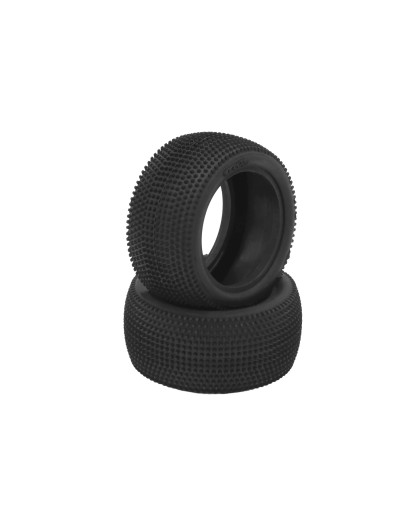 Pair Of 1/10 Tyres V1 Carpet 4Wd/2Wd Rear Hard - HOT RACE - 003-0641