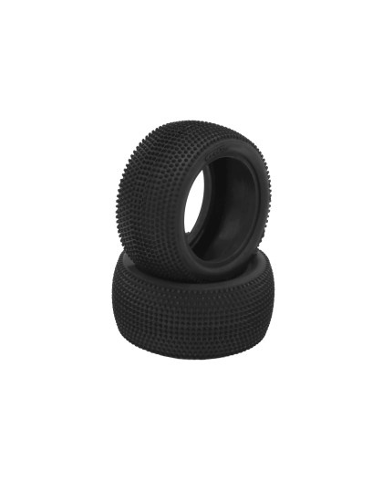 Pair 1/10 Tyres V1 Carpet 4Wd/2Wd Rear Soft/Med - HOT RACE - 003-0621