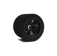 Pair Of Rear Tyres 1/8 Humid On Carbon Rims - HOT RACE - 004-0172