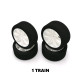 1 Set Of Tyres 1/10 On White Rims Ffvrc - HOT RACE - 10W-FFVRC-1