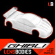 1/10 Onroad Body Ghibli Light Weight - HOT RACE - LB10GHL-L