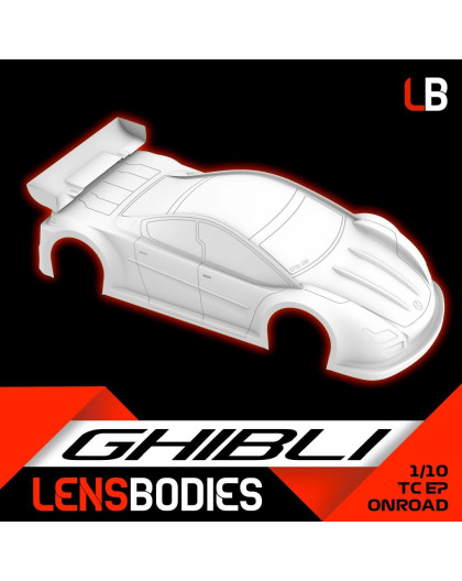 1/10 Onroad Body Ghibli Light Weight - HOT RACE - LB10GHL-L